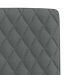 vidaXL Chaises à manger lot de 6 gris foncé tissu