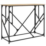 vidaXL Table console chêne sonoma 100x40x80 cm bois d'ingénierie