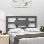 vidaXL Tête de lit Gris 105 5x4x100 cm Bois massif de pin