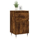 vidaXL Buffets 2 Pièces chêne fumé 40x35x70 cm bois d'ingénierie