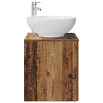 vidaXL Vanité de lavabo mural Bois ancien 49 5 x 44 5 x 66 5 cm