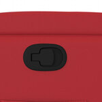 vidaXL Fauteuil inclinable Rouge Similicuir