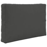 vidaXL Coussin de canapé d'extérieur 2 Pièces Anthracite Polyester