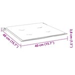 vidaXL Coussins de chaise de jardin lot de 4 anthracite 40x40x4 cm