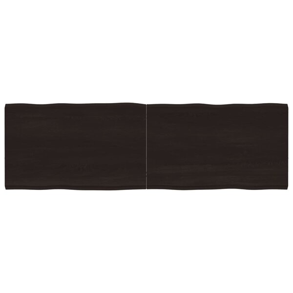 vidaXL Dessus de table bois massif traité bordure assortie