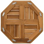 vidaXL Dessus de table 40x40x2 5 cm octogonal bois de teck massif