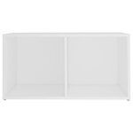 vidaXL Meuble TV blanc 72x35x36 5 cm bois d’ingénierie
