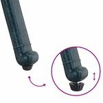 vidaXL Chaise de jardin 2 Pièces Vert 55 x 56 5 x 91cm Aluminium