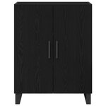 Buffet vidaXL Noir Chêne 69 5x34x90 cm Bois d'ingénierie