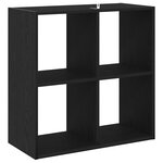 Bibliothèque vidaXL Chêne Noir 68 5x32x68 5 cm Bois d'ingénierie