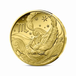 Signes astros - Scorpion - Monnaie de 5€ 1/2g or