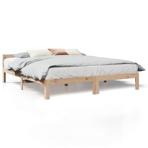 vidaXL Cadre de lit sans matelas 160x200 cm bois massif de pin