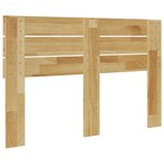 vidaXL Tête de lit 120 cm en bois massif de chêne