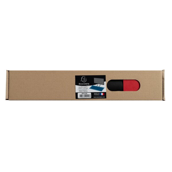 Sous Main Souple Pu Bicolore - 35x60cm - Noir/rouge - Exacompta