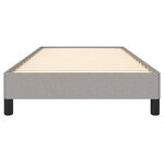 vidaXL Cadre de lit sans matelas gris clair 80x200 cm tissu