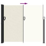 vidaXL Auvent latéral rétractable crème 180x600 cm