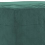 vidaXL Ensemble de canapés 3 Pièces vert foncé velours