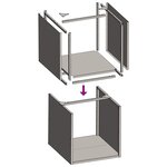 vidaXL Portant de bois chauffage vert olive 40x40x40 cm
