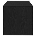 vidaXL Meuble TV chêne noir 80x40x40 cm bois d'ingénierie