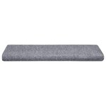 vidaXL Tapis d'escalier autocollants vidaXL  10 pièces  65 x 21 x 4 cm  gris clair  bord rectangulaire
