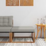 vidaXL Pouf d'Extérieur Bois d'Acacia Massif Naturel