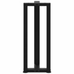 vidaXL Pieds de table console en T 2 pièces noir 25 x 28 x (72-73) cm acier
