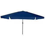 vidaXL Parasol de jardin Bleu et Noir 395 x 395 x 245 cm