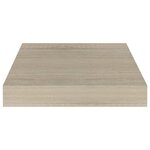 vidaXL Étagères murales flottantes 4 Pièces chêne 23x23 5x3 8 cm MDF