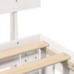 vidaXL Cadre de lit Blanc 75 x 190 cm Bois massif en pin