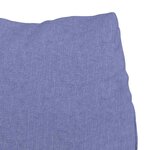 vidaXL Coussin de Dos Bleu denim 45 x 20 x 35 cm tissu