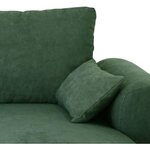 Canapé d'angle convertible réversible MAX - Méridienne avec coffre - Tissu vert foret - 240 x 143 x 85 cm
