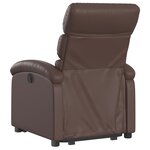 vidaXL Fauteuil inclinable marron similicuir