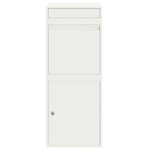 vidaXL Boîte de dépôt de colis Blanc 41 x 38 x 103 cm Acier