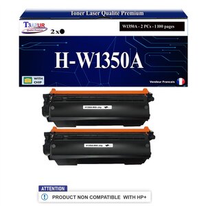 T3AZUR -2x Toners compatibles avec HP W1350A (135A) pour HP LaserJet M209dw  LaserJet MFP M234dw  M234sdn  M234sdw