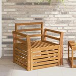 vidaXL Canapé d’extérieur Bois d'Acacia Massif Naturel