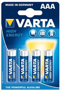 Blister de 4 piles alcaline LONGLIFE Power Micro (AAA/LR3) VARTA