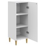 vidaXL Buffet Blanc brillant 33 x 34 5 x 90 cm Bois d'ingénierie