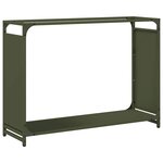 vidaXL Portant de bois chauffage vert olive 90x28x65 cm