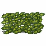 vidaXL Écran de balcon avec feuilles Vert et jaune 300 x 75 cm
