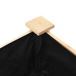 Jardinière vidaXL avec étagère 115x59x76 cm en bois massif de sapin