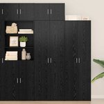vidaXL Armoire de rangement Chêne noir 70 x 42 5 x 225 cm