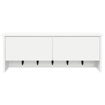 vidaXL Porte-manteau mural Blanc 80 x 20 x 30 cm Bois d'ingénierie