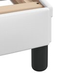 vidaXL Cadre de lit sans matelas Zadar blanc 90x190 cm similicuir