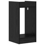 vidaXL Support de Plante Chêne noir 30 x 30 x 60 cm Bois d'ingénierie