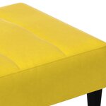 vidaXL Repose-pied jaune 77x55x31 cm velours