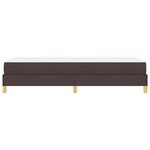 vidaXL Lit à ressorts avec matelas Marron foncé 90 x 200 cm tissu