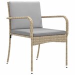 vidaXL Ensemble de jardin avec coussin acier