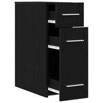 vidaXL Armoire d'apothicaire Chêne noir 20 x 45 5 x 60 cm