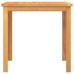 vidaXL Ensemble à manger de jardin 5Pièces Bois de teck massif