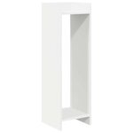 vidaXL Support de Plante 2 pc Blanc 30 x 30 x 100 cm Bois d’ingénierie